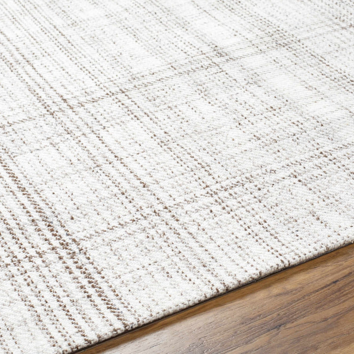 Lubna Contemporary Ivory And Gray Hand Woven Rug - The Rug Decor