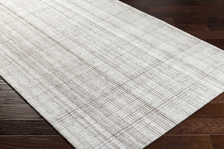 Lubna Contemporary Ivory And Gray Hand Woven Rug - The Rug Decor