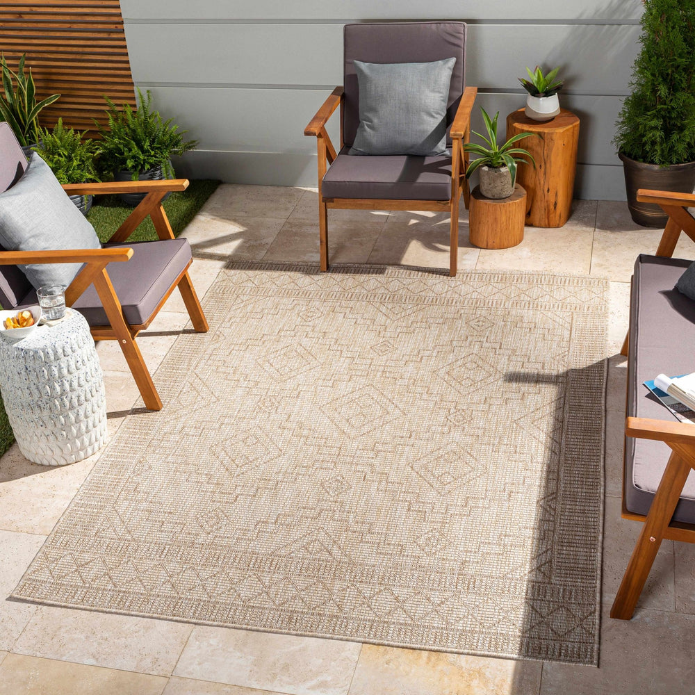 Lucea Traditional style Tan And Beige Rug - The Rug Decor