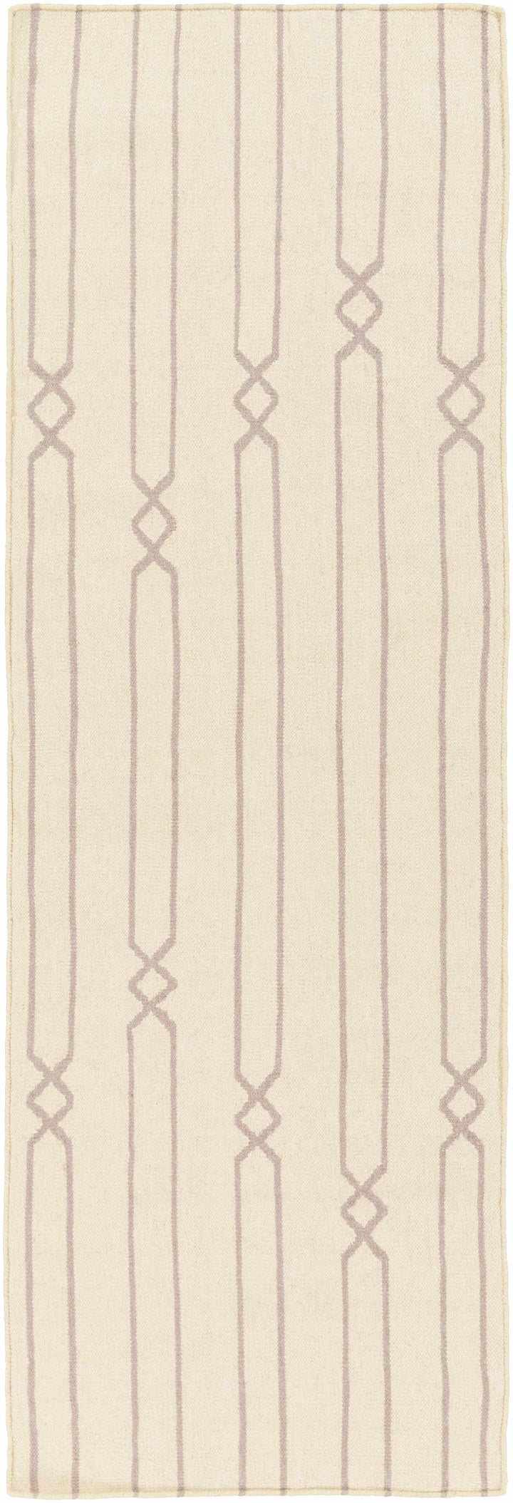 Luck Contemporary Style Beige Hand Woven Wool Area Rug