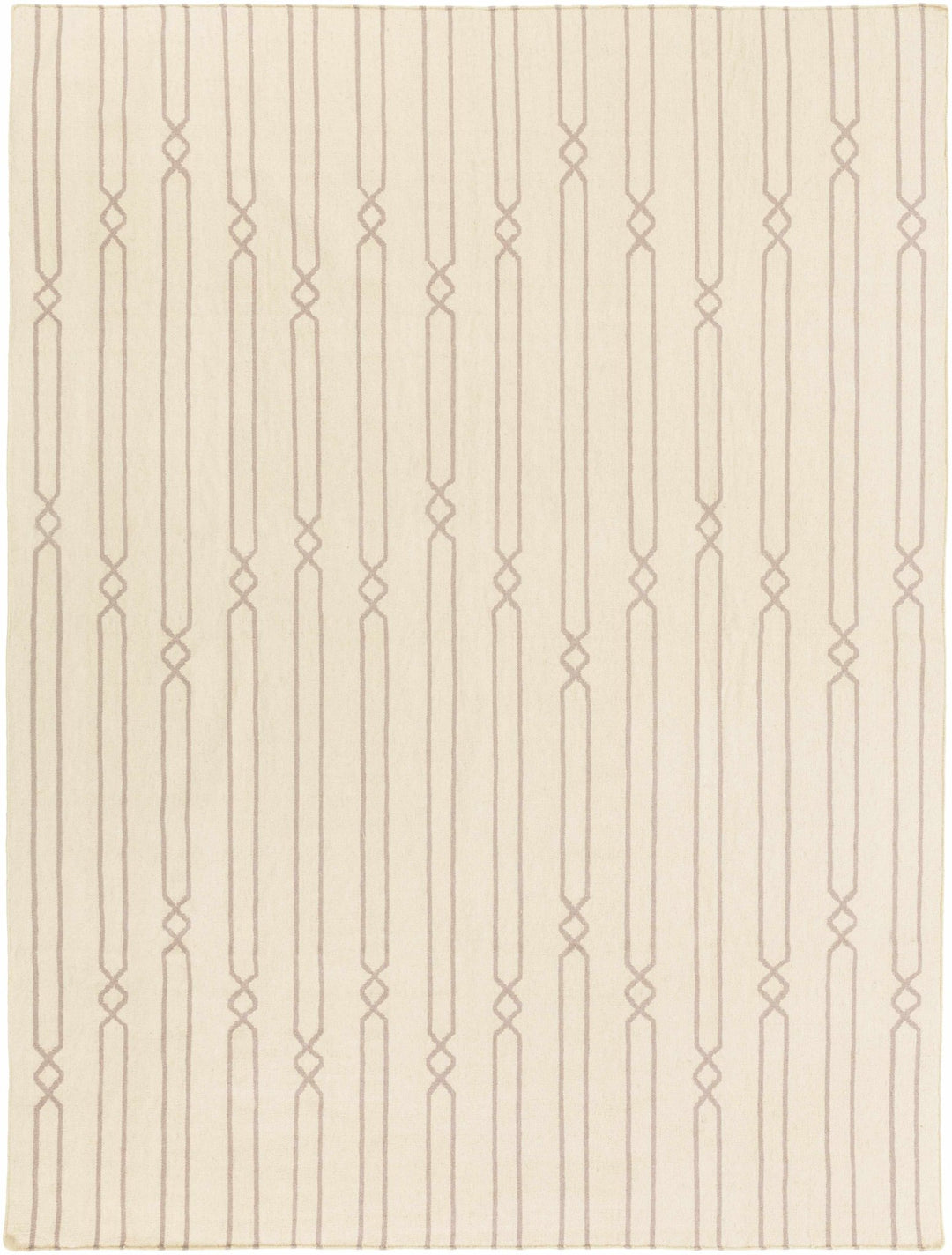 Luck Contemporary Style Beige Hand Woven Wool Area Rug - The Rug Decor