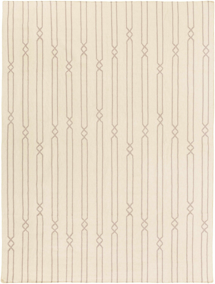 Luck Contemporary Style Beige Hand Woven Wool Area Rug - The Rug Decor