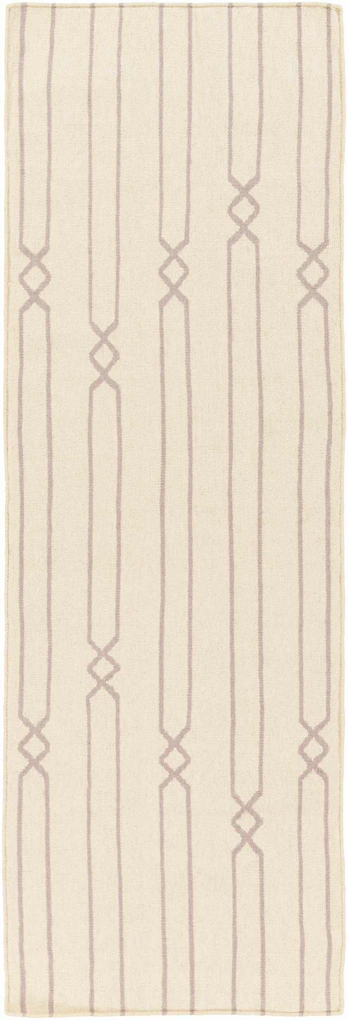 Luck Contemporary Style Beige Hand Woven Wool Area Rug - The Rug Decor