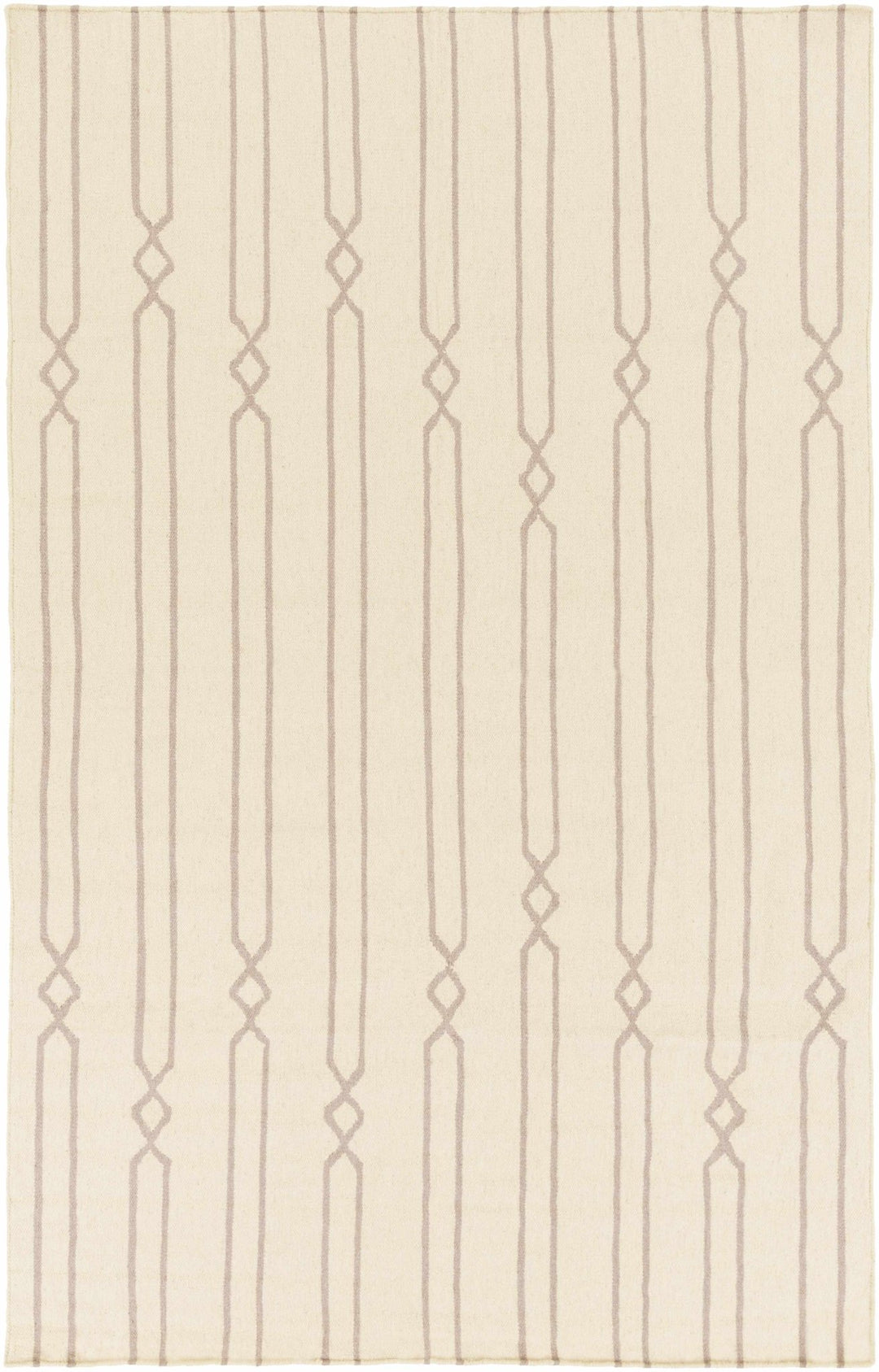 Luck Contemporary Style Beige Hand Woven Wool Area Rug - The Rug Decor