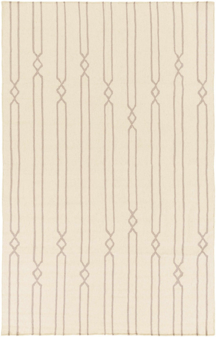 Luck Contemporary Style Beige Hand Woven Wool Area Rug - The Rug Decor