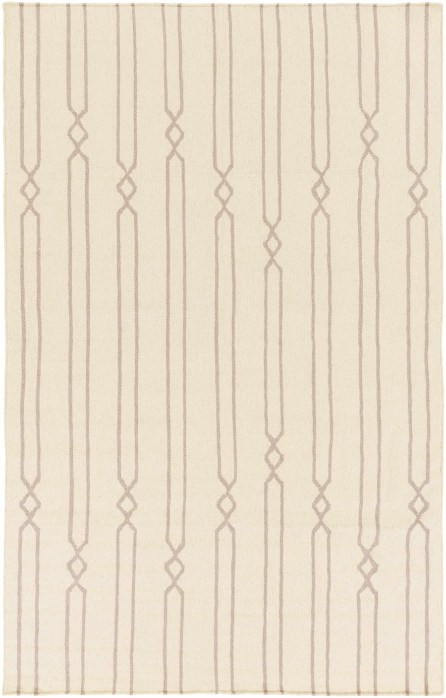 Luck Contemporary Style Beige Hand Woven Wool Area Rug - The Rug Decor