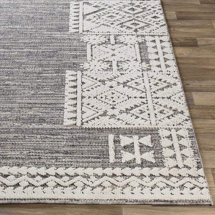 Luddenham Modern Style Ivory And Gray Area Rug - The Rug Decor