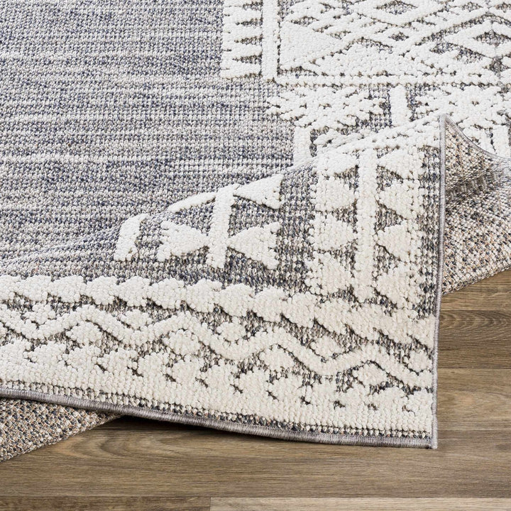 Luddenham Modern Style Ivory And Gray Area Rug - The Rug Decor