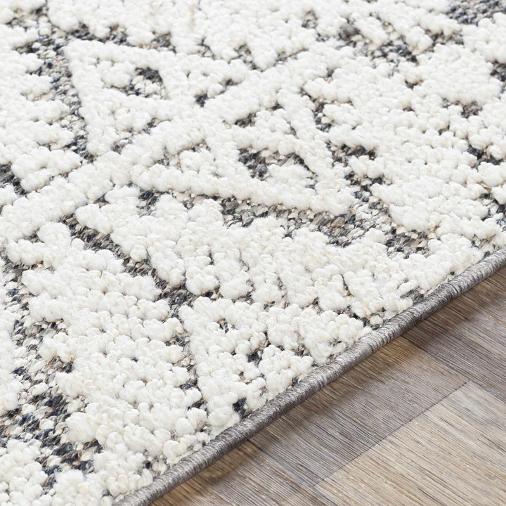 Luddenham Modern Style Ivory And Gray Area Rug - The Rug Decor