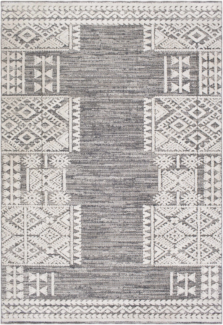 Luddenham Modern Style Ivory And Gray Area Rug - The Rug Decor