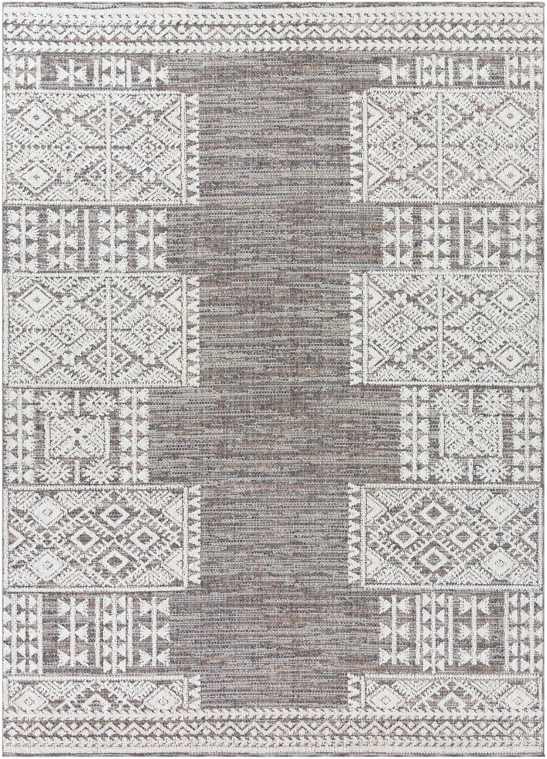 Luddenham Modern Style Ivory And Gray Area Rug - The Rug Decor