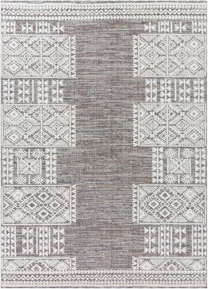 Luddenham Modern Style Ivory And Gray Area Rug - The Rug Decor
