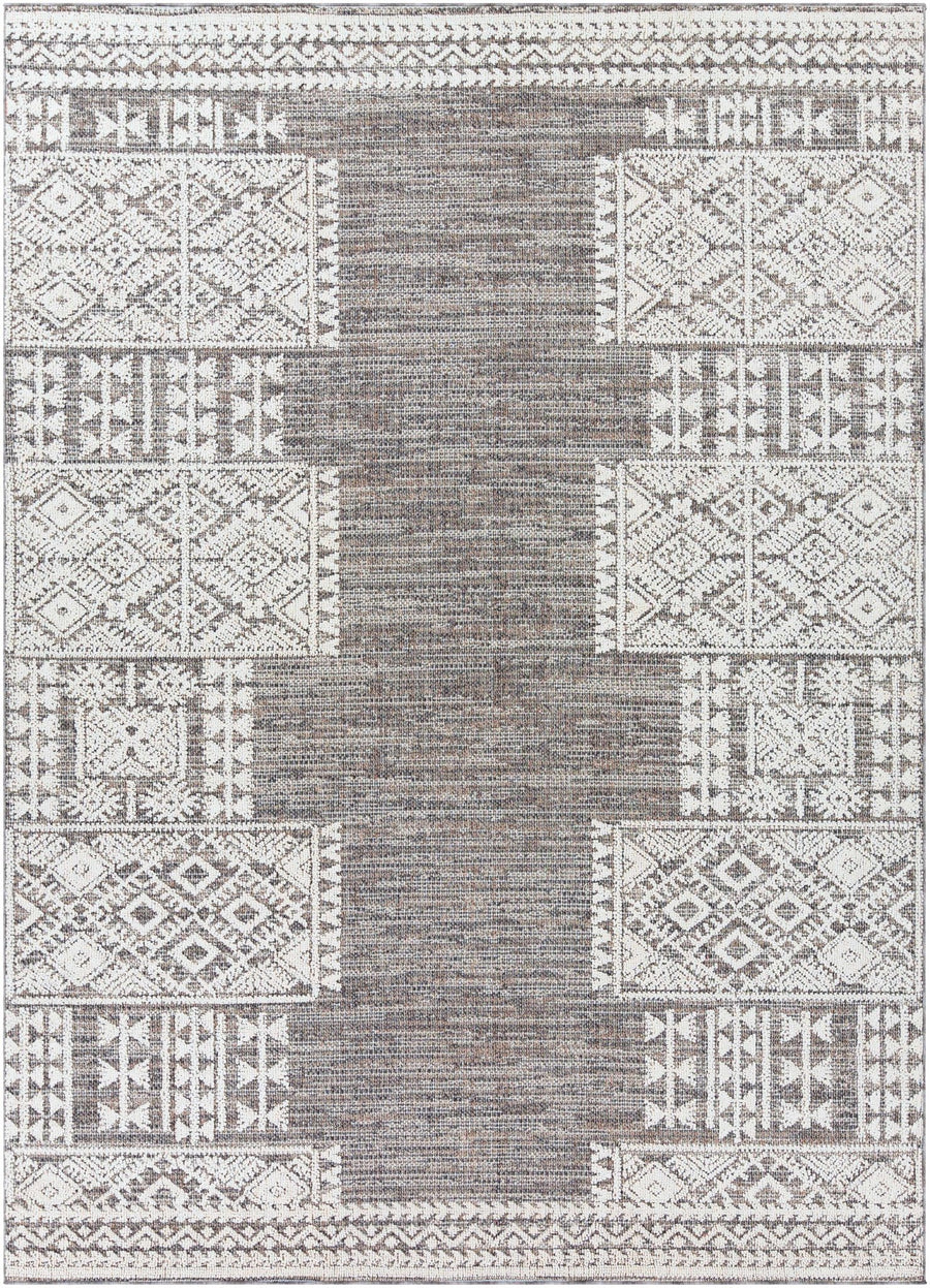Luddenham Modern Style Ivory And Gray Area Rug - The Rug Decor
