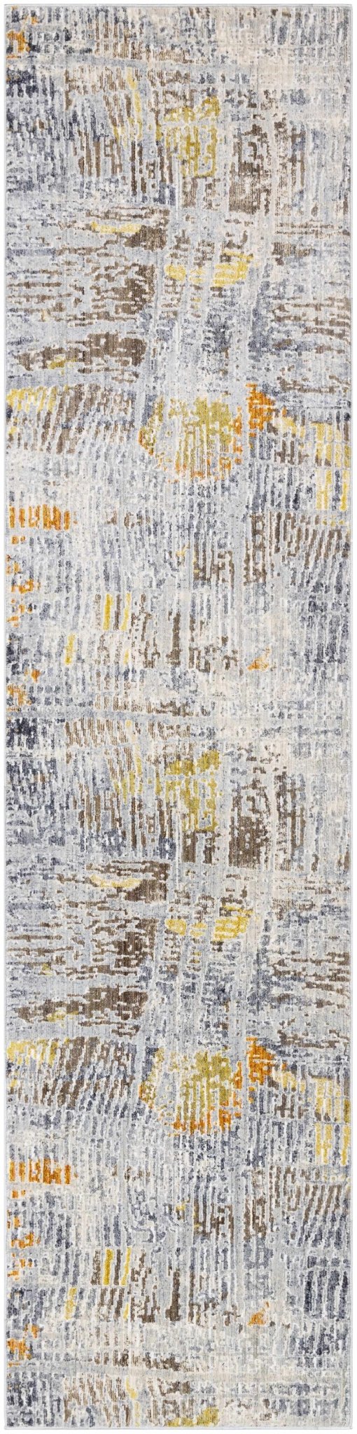 Ludington Modern Abstract Design Gray And Yellow Area Rug - The Rug Decor