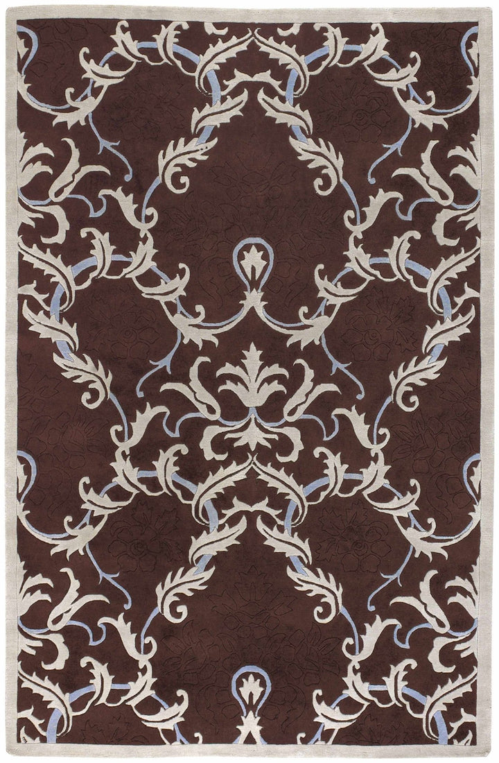 Ludlam Contemporary Brown And Gray Area Rug - The Rug Decor