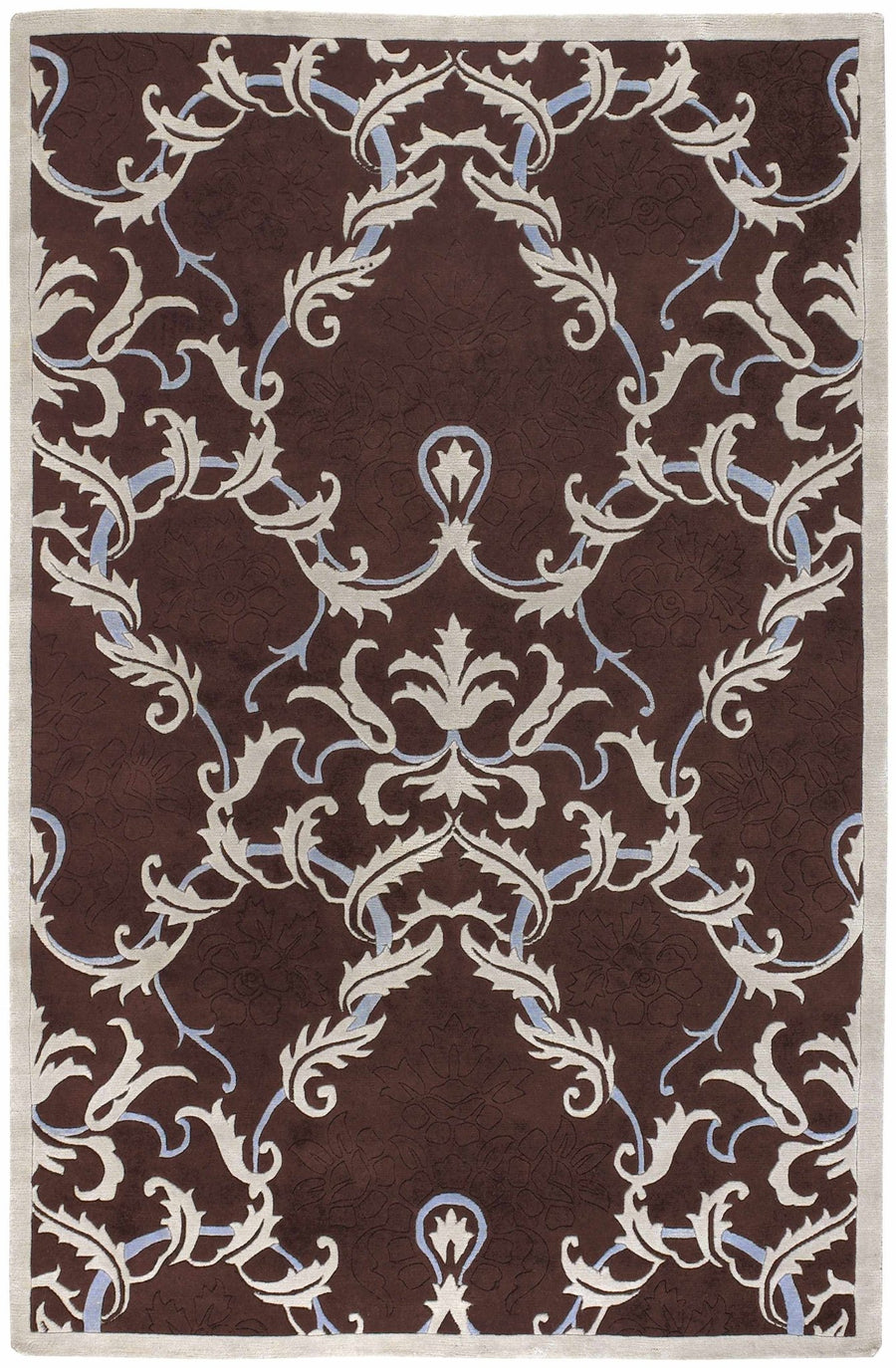 Ludlam Contemporary Brown And Gray Area Rug - The Rug Decor