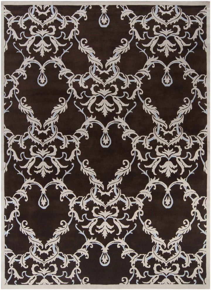 Ludlam Contemporary Brown And Gray Area Rug - The Rug Decor