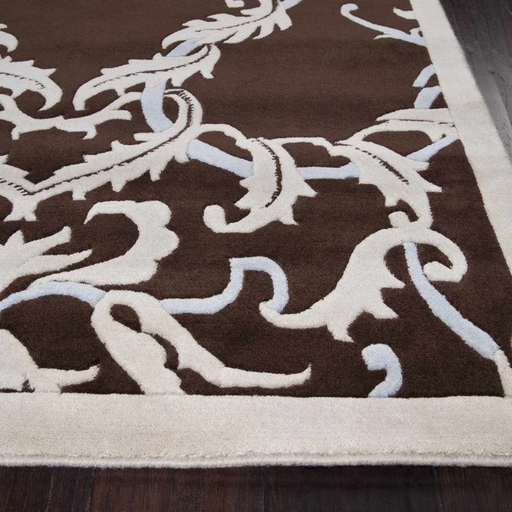 Ludlam Contemporary Brown And Gray Area Rug - The Rug Decor