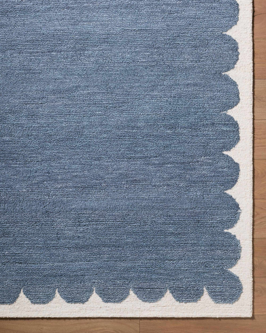 Lukamu Modern Style Blue Hand Tufted Wool Area Rug - The Rug Decor