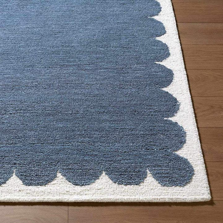 Lukamu Modern Style Blue Hand Tufted Wool Area Rug - The Rug Decor