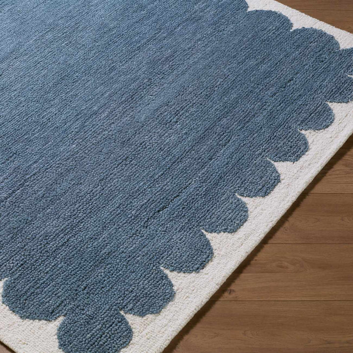 Lukamu Modern Style Blue Hand Tufted Wool Area Rug - The Rug Decor