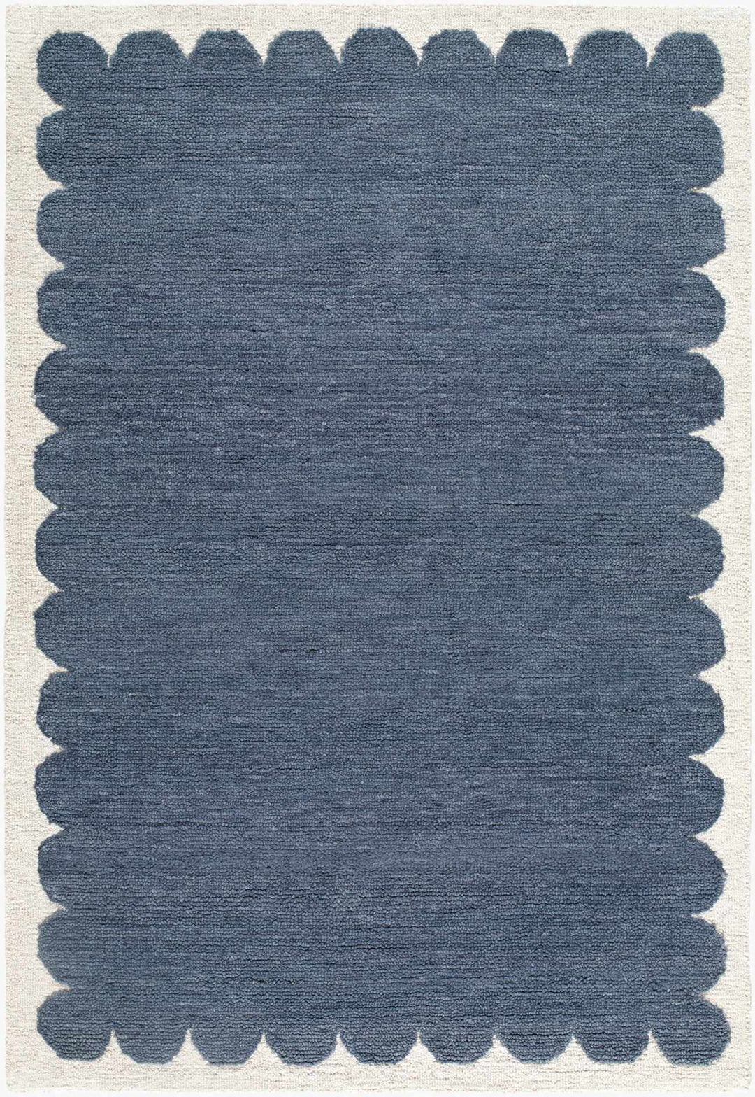 Lukamu Modern Style Blue Hand Tufted Wool Area Rug - The Rug Decor