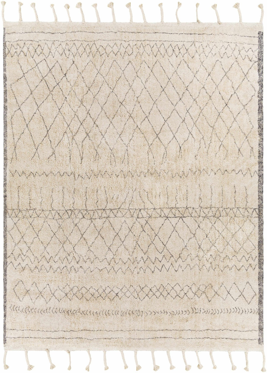 Luncarty Modern Geometrical Design Ivory Hand Woven Area Rug - The Rug Decor