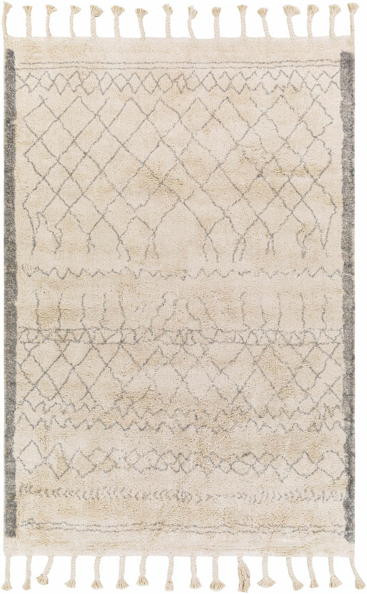 Luncarty Modern Geometrical Design Ivory Hand Woven Area Rug - The Rug Decor