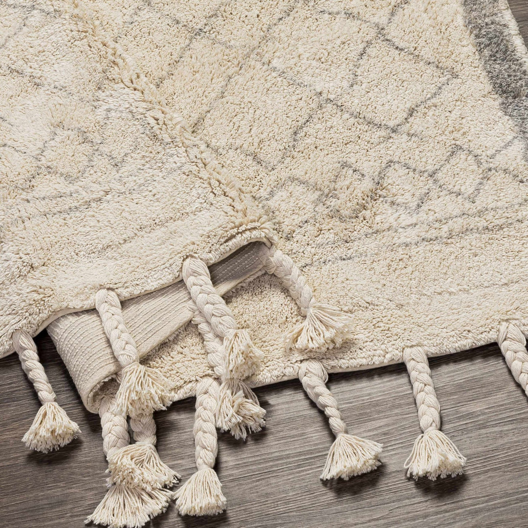 Luncarty Modern Geometrical Design Ivory Hand Woven Area Rug - The Rug Decor