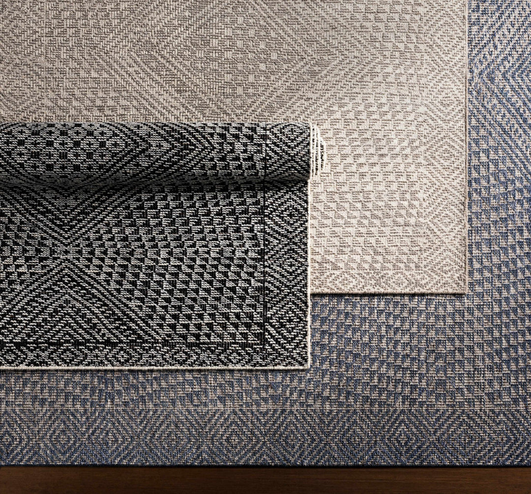 Lusacan Modern Geometrical Ivory Hand Knotted Area Rug - The Rug Decor
