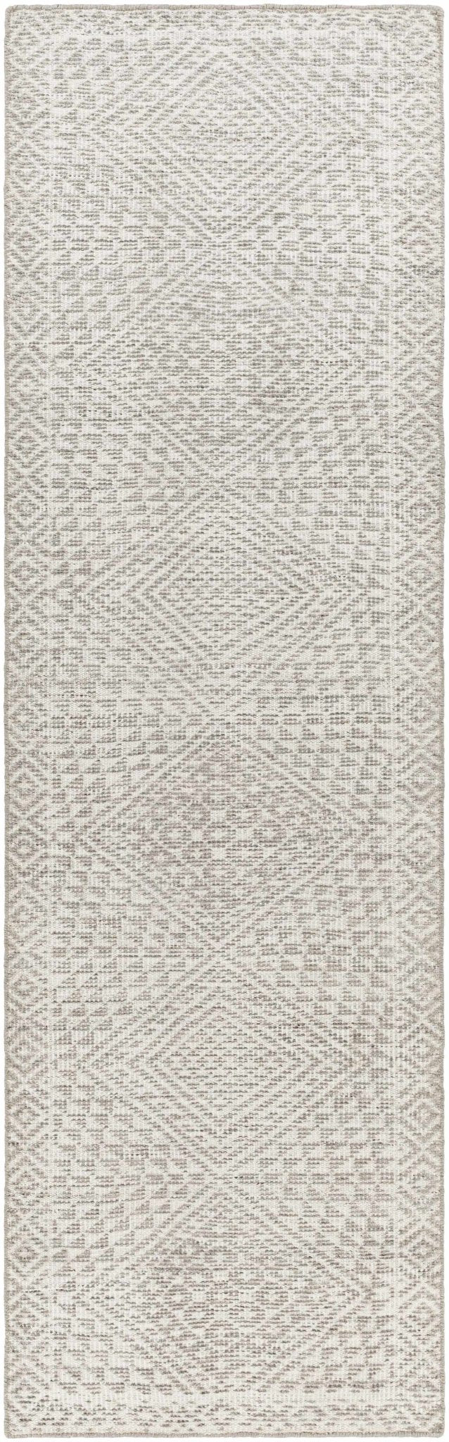 Lusacan Modern Geometrical Ivory Hand Knotted Area Rug - The Rug Decor
