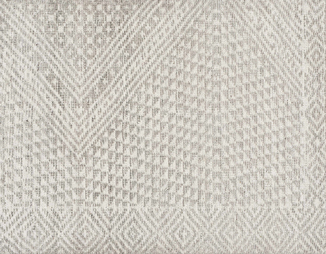Lusacan Modern Geometrical Ivory Hand Knotted Area Rug - The Rug Decor