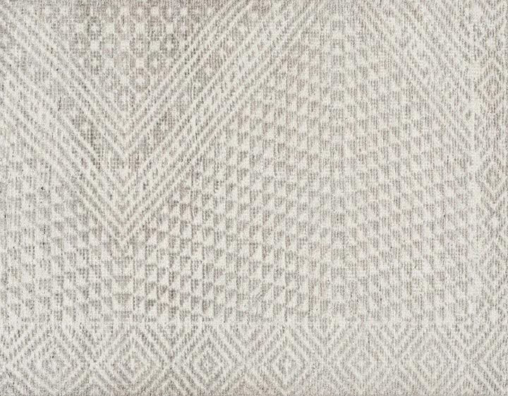 Lusacan Modern Geometrical Ivory Hand Knotted Area Rug - The Rug Decor