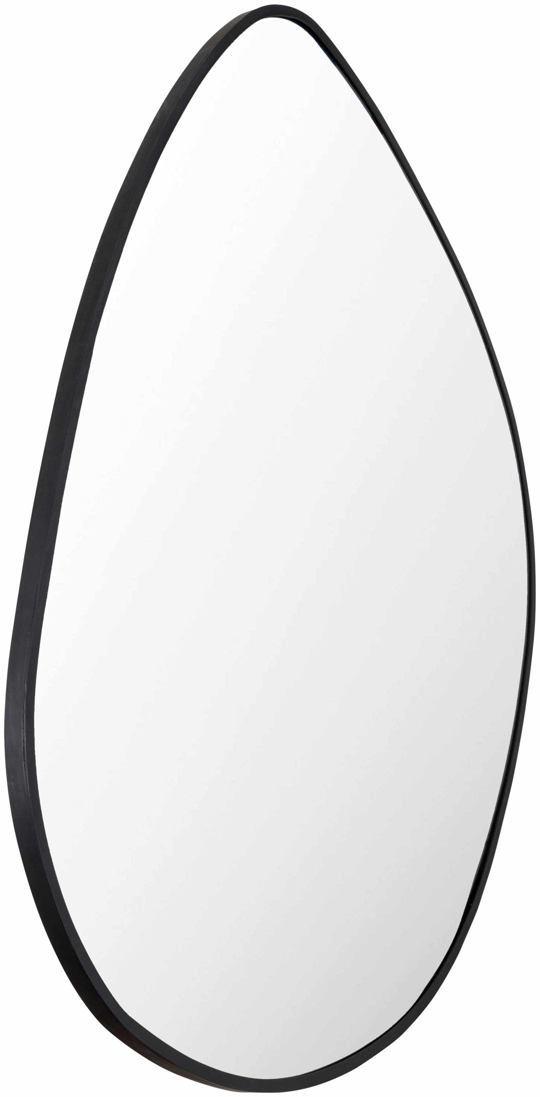 Lochovice Black Distressed Wood Wall Mirror – Iron Frame, 2 Sizes