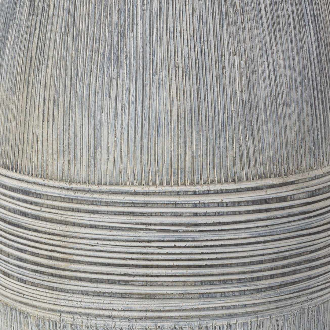 Mabayo Ribbed White Ceramic Table Lamp – Contemporary Accent Lighting