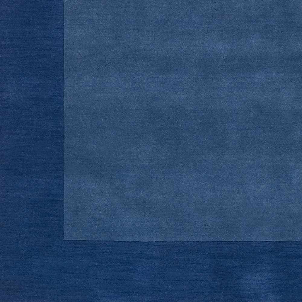 Macedon Modern Solid Blue Wool Rug - The Rug Decor