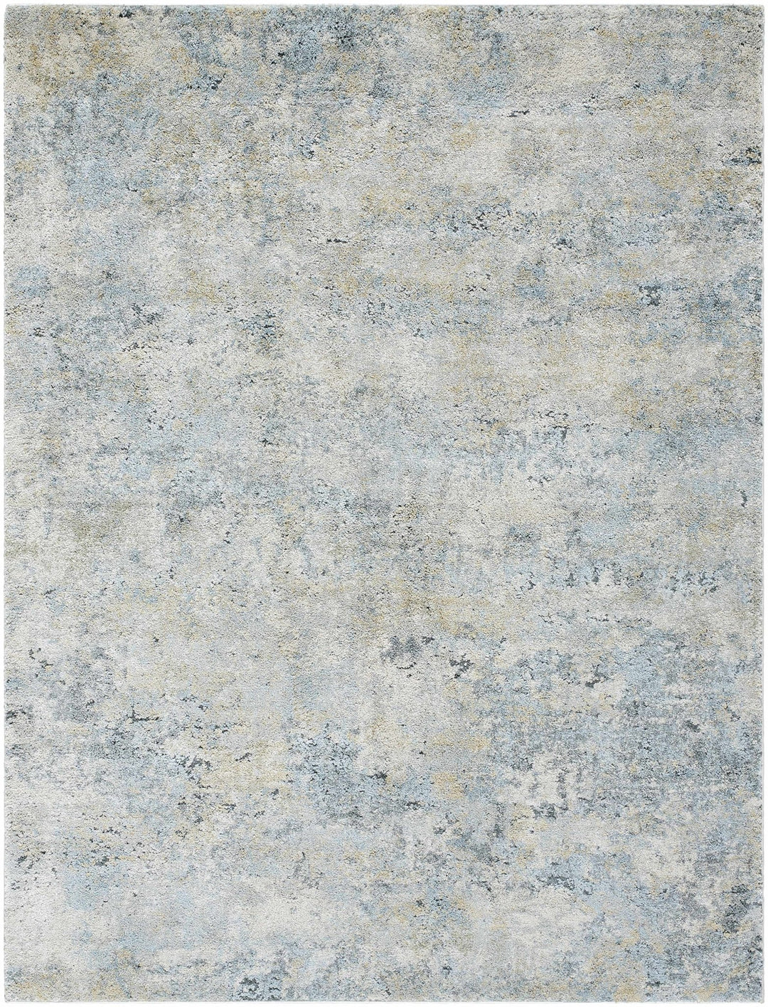 Machine Woven Beige And Blue Modern Abstract Style Rug - The Rug Decor