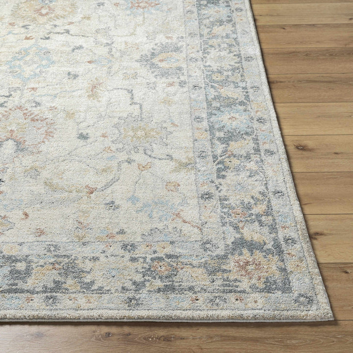 Machine Woven Beige And Gray Traditional Style Area Rug - The Rug Decor