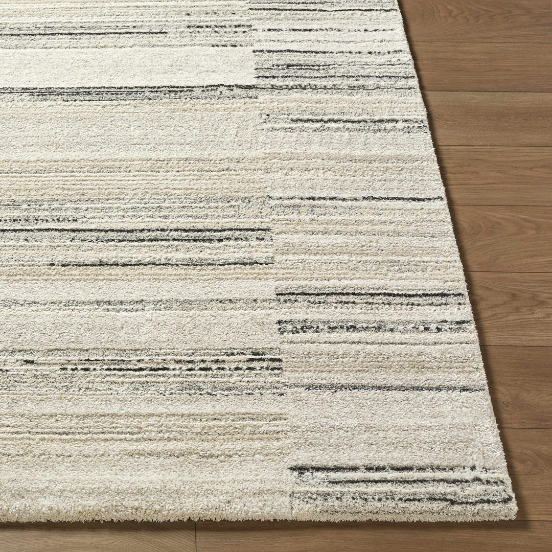 Machine Woven Contemporary Style Cream And Beige Rug - The Rug Decor