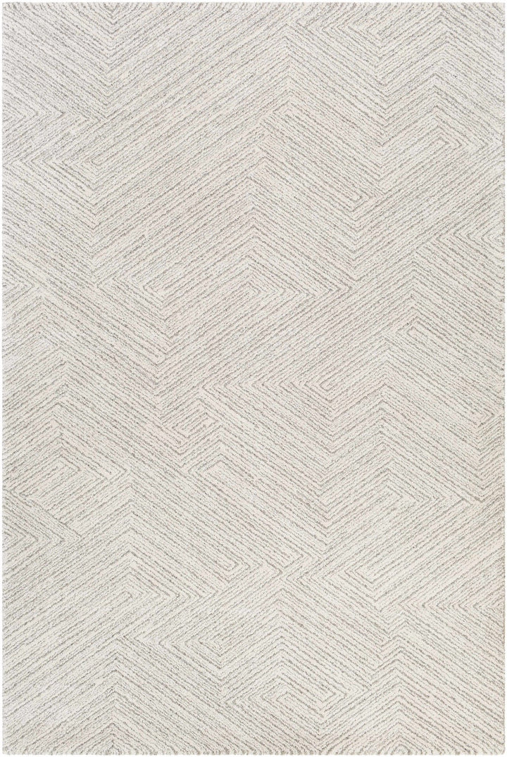 Machine Woven Cream And Beige Contemporary Style Rug - The Rug Decor