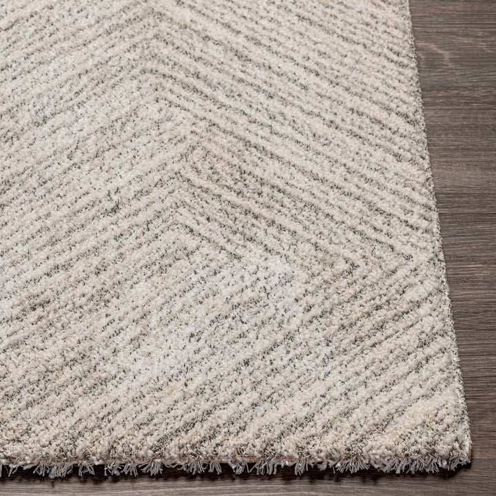 Machine Woven Cream And Beige Contemporary Style Rug - The Rug Decor
