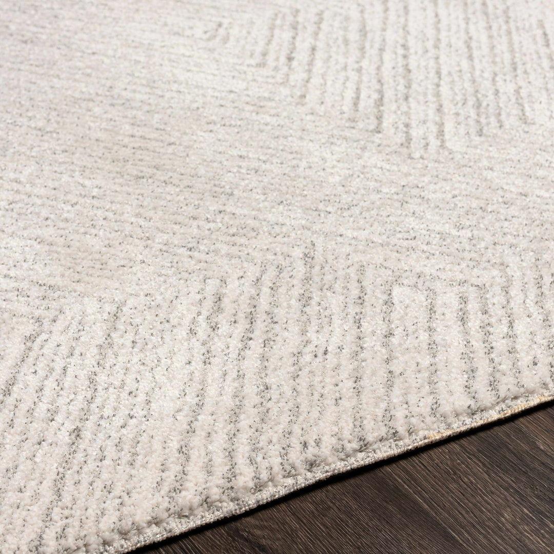 Machine Woven Cream And Beige Contemporary Style Rug - The Rug Decor
