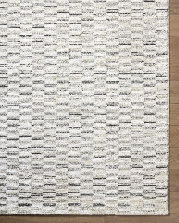 Machine Woven Cream And White Contemporary Style Rug - The Rug Decor