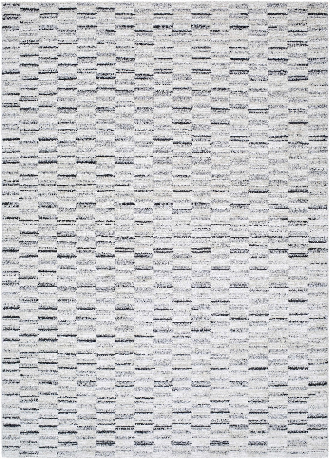 Machine Woven Cream And White Contemporary Style Rug - The Rug Decor