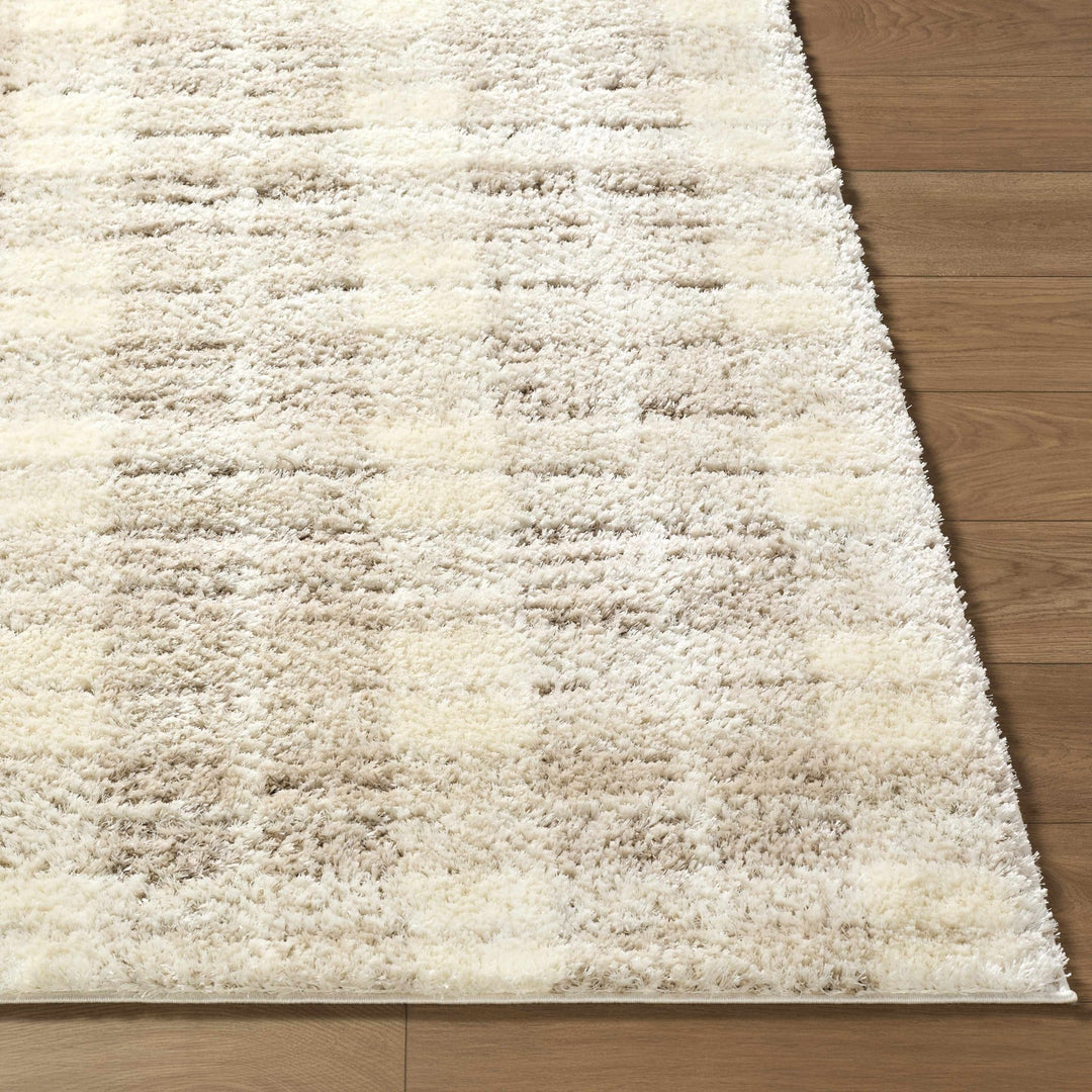 Machine Woven Cream Modern Geometrical Pattern Area Rug - The Rug Decor