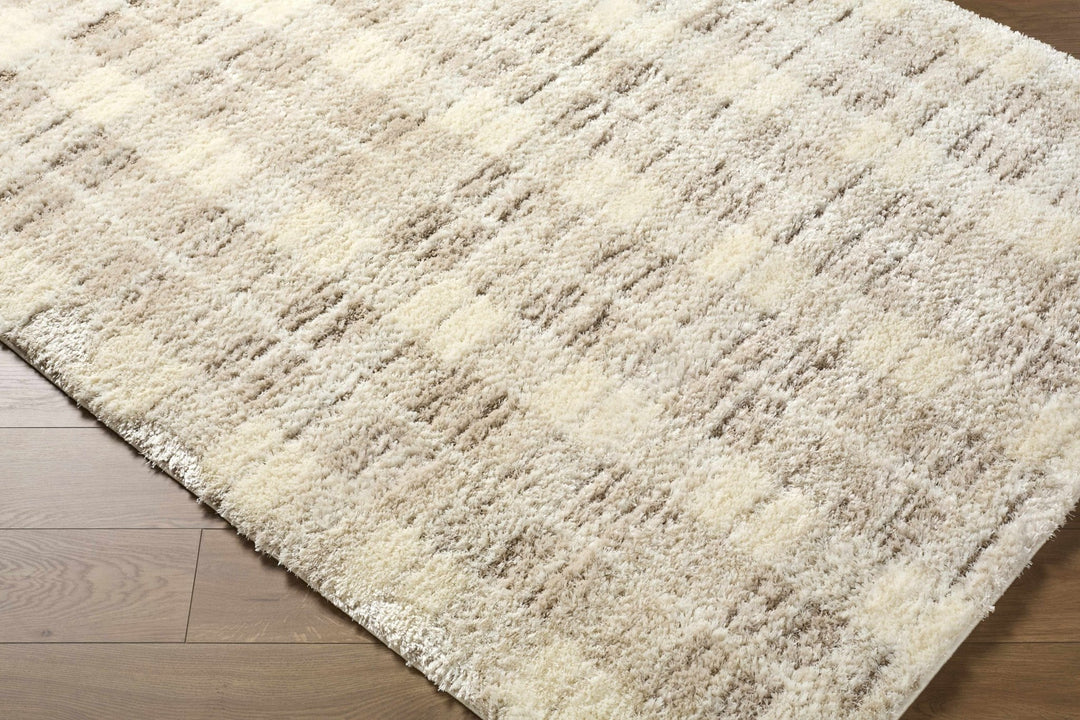 Machine Woven Cream Modern Geometrical Pattern Area Rug - The Rug Decor