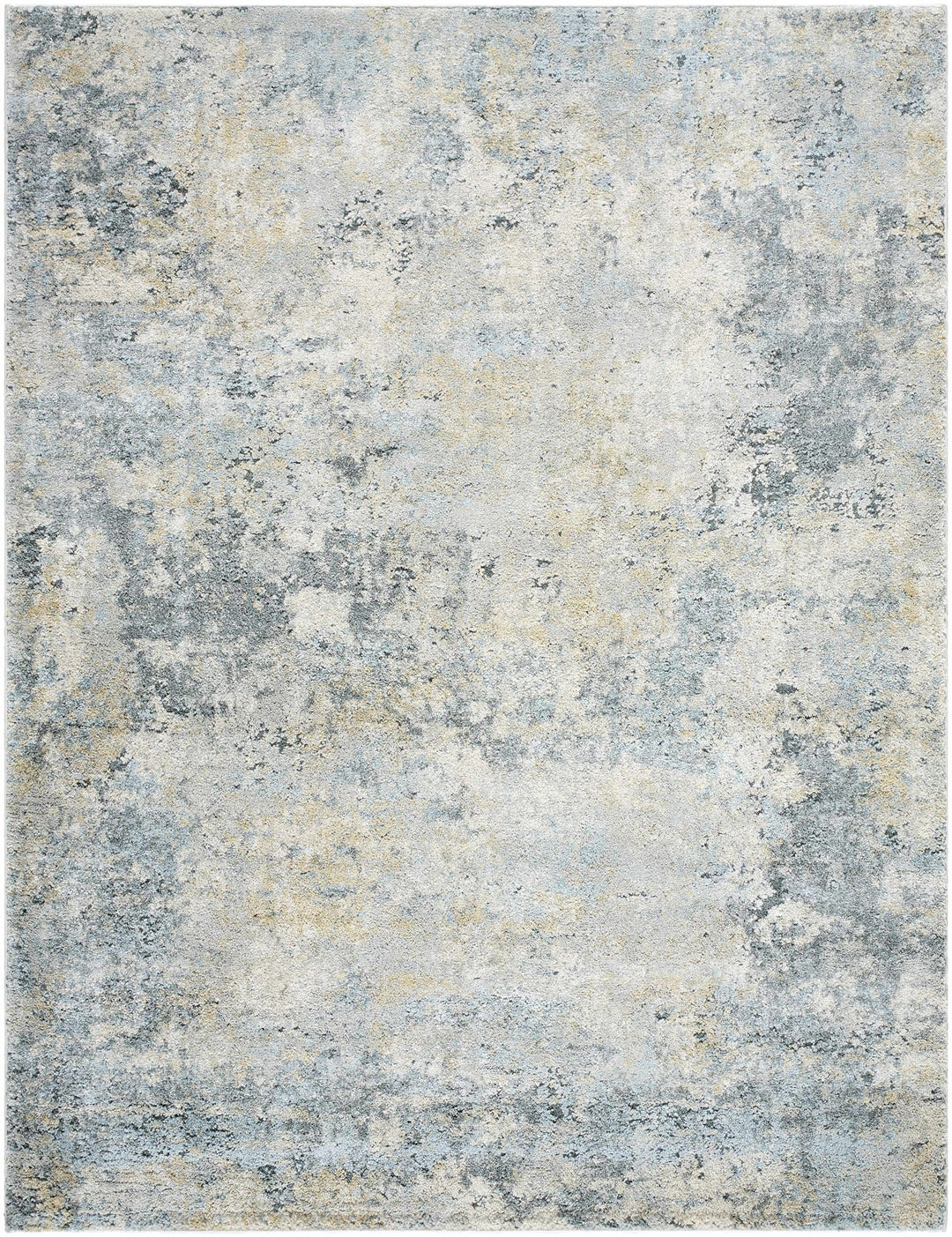 Machine Woven Gray And Ivory Contemporary Style Rug - The Rug Decor
