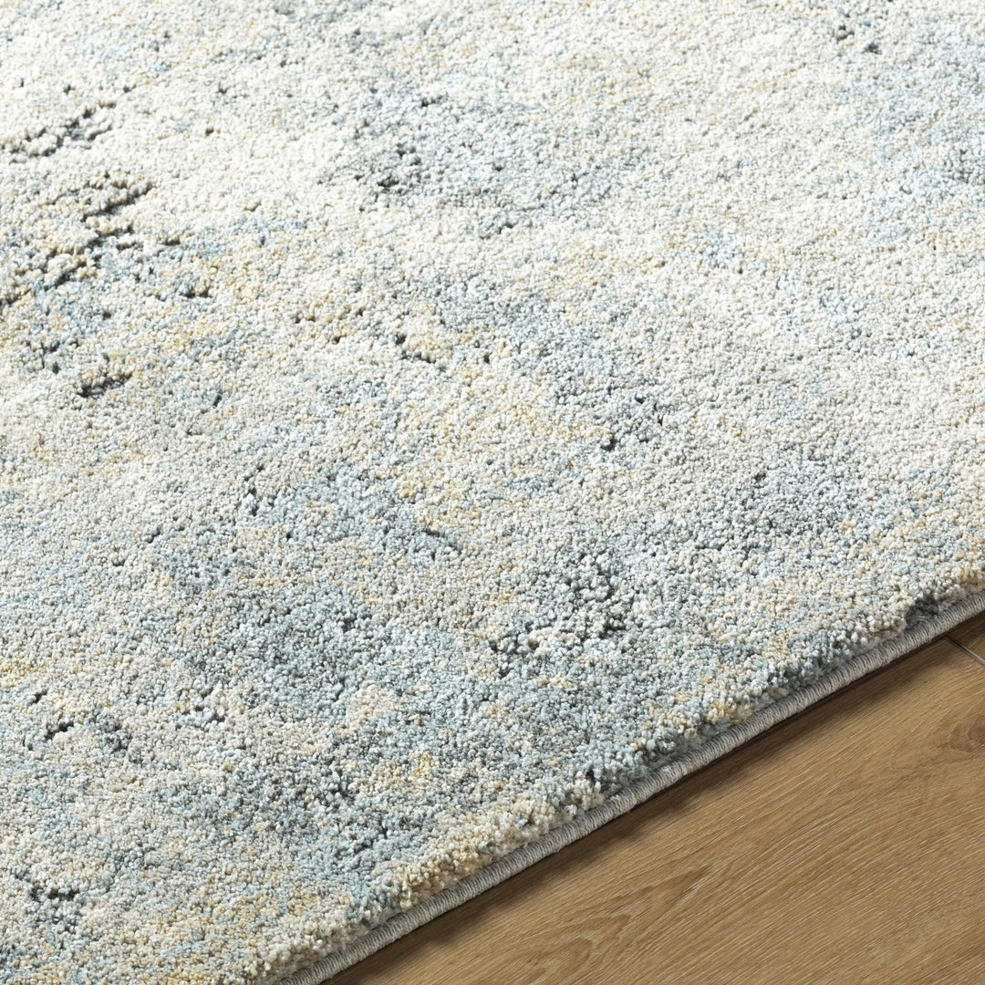 Machine Woven Gray And Ivory Contemporary Style Rug - The Rug Decor