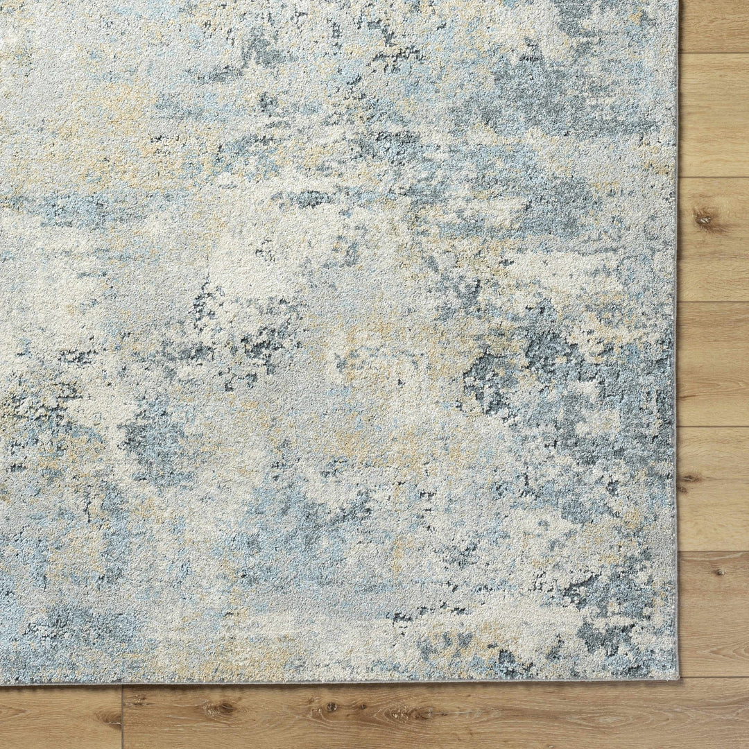Machine Woven Gray And Ivory Contemporary Style Rug - The Rug Decor