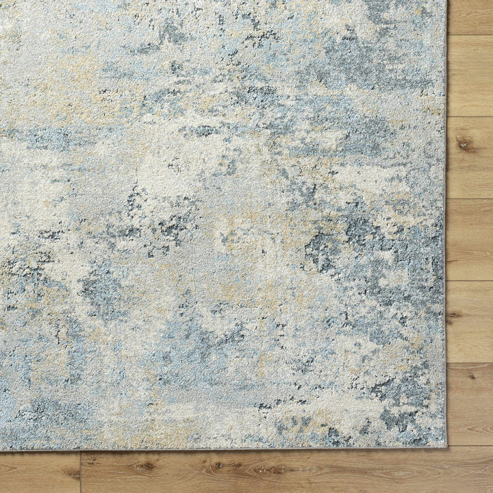 Machine Woven Gray And Ivory Contemporary Style Rug - The Rug Decor